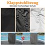 Lot de 2 housses de protection pour chaises pliantes - En tissu Oxford 210D - Imperméables - Résistantes à l'hiver - Résistantes