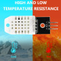 Lot de 8 capteurs de température DHT 22/2302 et capteur d'humidité avec carte et câble 3,3-5,5 V DHT compatible avec Arduino, Se