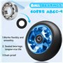 Stunt - Lot de 2 roues de rechange pour trottinette - 100 mm - Avec roulement ABEC-11 - Noyau à rayons en aluminium - Compatible