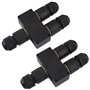 Lot de 2 boîtes de dérivation étanches IP68 - Boîte de distribution - Connecteur de câble étanche - Pour l'extérieur - Presse-ét
