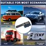 Asfrode Pare-soleil de voiture extensible, avec protection UV et anti-éblouissement, extension réglable, anti-éblouissement, pou