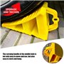 Leikurvo Lot de 2 cales de roue avec poignée - 190 x 110 x 110 mm - En plastique - Pour voiture, caravane, camping-car - Jaune