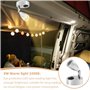 Lot de 2 spots de lecture LED 12 V - Blanc chaud 3000 K - Lampe de lecture pour camping-car, caravane - Éclairage intérieur 3 W