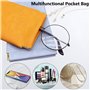 AMDZGLB Étui Lunettes 4PCS Pochette Lunettes Snap étui Lunettes Souple Sac Lunettes Boitier Portable (Multicolore A)