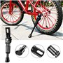 VakiReyy Bequille Velo Enfant 14 Pouces Béquilles pour Vélo Réglable Simple Côté Stand Vélo Rack pour Enfants Vélo (Noir)