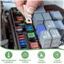 14 Pièces Mini Fusible 30A/40A/50A/60A/70A 80A/100A Fusibles Automobiles Fusible Midi à Courant Élévé pour