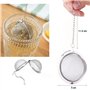 Passoire à thé avec Crochet à Chaîne Allongé et Maille extra fine pour Infuser