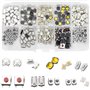 250pcs Tactile Bouton-Poussoir Micro Interrupteur Tactile Micro Bouton Tactile 12V avec Boîte en Plastique pour Télécommande Equ