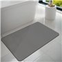Druuzyl Tapis de Bain 40x60cm Gris - Tapis Salle de Bain en Diatomite Ultra Absorbant
