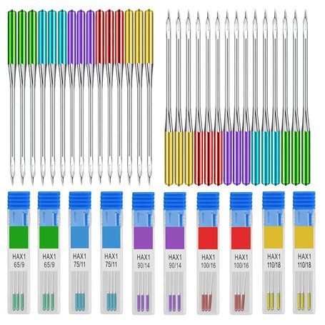 30 Pièces Aiguilles universelles Aiguilles de machine à coudre domestique Aiguilles de Machine à Coudre pour Couture Réparation