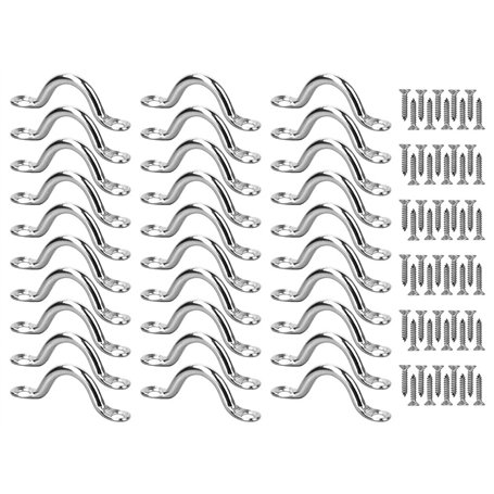 Kellegour 30pcs Plaque Oeillet Acier Inoxydable