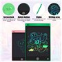 Jomdjmskes 2 Pièces Tablette Dessin Enfant, 10 Pouces Tablette d'Écriture Colorée, Tablettes Graphiques avec Fonction de Verroui