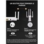 Répéteur WiFi Puissant 300Mbps,2.4GHz Amplificateur WiFi avec WPS,Répéteur WiFi 4 Antennes, 1 Ports LAN, Compatible avec Toutes