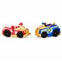 Paw Patrol True Metal Adventure Bay Rescue Way Ensemble de Jeu avec 2 véhicules exclusifs, échelle 1/55