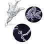 XHBTS Lot de 4 colliers inspirés de la star du soir The LorRings Lady Arwen - Collier doré avec pendentif en forme de bague - Pe