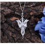 XHBTS Lot de 4 colliers inspirés de la star du soir The LorRings Lady Arwen - Collier doré avec pendentif en forme de bague - Pe