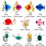 DUGYIRS 14 Pièces Découpes de Papier Nid D'abeille de Poissons Tropicaux Sous La Plage de La Mer Décorations Suspendues à Thème 