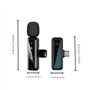 Microphone de Lavalier sans fil pour iPhone, iPad, téléphone Android, Mini Microphone avec réduction du bruit, appairage automat