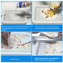 WIYETY Plaque à glace pour faire des glaçons, machine à crème glacée roulée avec 2 spatules - Rouleaux à glace avec brosse de ne