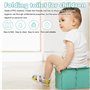 Pot pour enfants : pot de voyage pliable avec 3 rouleaux de sacs poubelles, siège de toilette portable pour bébé unisexe pour le