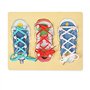 OFKPO Chaussure à Lacer en Bois Apprendre à Attacher des Lacets, Jouets Educatifs pour Enfants Précoces