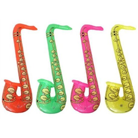 Hen and Stag Accessories Lot De 4 Saxophones Gonflables