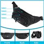 Sac Banane Sacoche Bandoulière Femme Homme Sac de Ceinture Multifonctionnel pour Loisir,Étanche Unisexe Petite Sacoche Banane de