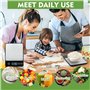 GIBOHOM Balance de Cuisine Électronique, 10 kg Balance Alimentaire de Haute Précision 1 g/0,1 oz avec Écran LCD et Fonction Tare