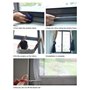 Fenêtre Moustiquaire Filet Lot de 2 rubans | 4 rouleaux autocollants | Fly Bug Moustiquaire Mosquito kit de protection | 2.0 m x