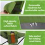 Diealles Shine Chaise de Camping Pliable, Ultra Légère Chaise de Plage avec Sac de Transport, Longue Chaise de Pêche Pliante pou