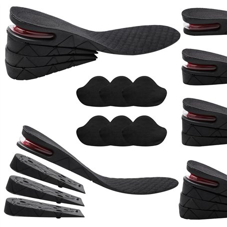 1 Paire 4 Couches Augmentateur de Hauteur Semelle Augmenter la Semelle Intérieure