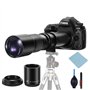 JINTU 500mm-1000mm f/8 Téléobjectif SLR caméra Manuel Focus Compatible avec T8i/T7i/T7/T6/T3i/T2i/4000D/850D/SL3/SL2 77D