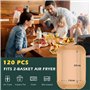 PALUDO 120 Pièces Papier Cuisson Air Fryer Rectangulair, 22x14 cm Papier Sulfurisé pour Air Fryer Compatible avec Ninja AF300EU 