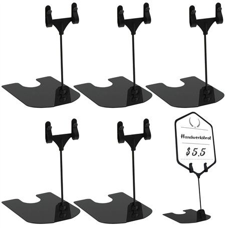 étiquette Porte Prix Clip Support - Présentoir en Métal pour L'affichage des Carte de Place Plaque Nominative Restaurant Superma