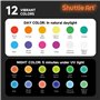 12 Couleurs Kit Acrylique Luisant Dans Le Noir (2oz/60ml) avec Lampe UV