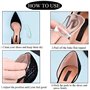 Lot de 16 protections de talon transparentes pour chaussures trop grandes, coussinets épais en gel pour chaussures contre les gl