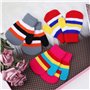 Enfants Mitaine d'hiver Chauds, Bebe Gants Rayures Coloré Tricotés Extensibles Magiques Moufle pour Fille Garçons Unisex, Enfant