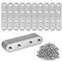 20 Pièces Équerre de Fixation Droit Plats