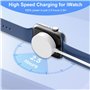 2M Chargeur Montre Apple Watch Chargeur iPhone et Apple Watch Charger Magnétique Chargeu