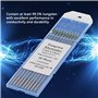 10Pcs Électrodes de Tungstène WP Pointe Verte pour Soudage Tig AC, 1.0/1.6/2.0/2.4/3.2mm Électrodes de Tungstène Professionnel(1