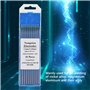 10Pcs Électrodes de Tungstène WP Pointe Verte pour Soudage Tig AC, 1.0/1.6/2.0/2.4/3.2mm Électrodes de Tungstène Professionnel(1