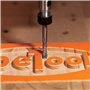 SpeTool Up&Down Fraise Defonceuse 4mm Diamètre de la tige Fraise CNC Fraise a Rainurer Fraise Hélicoïdal 25mm Longueur de coupe
