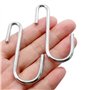 Lot de 10 Crochets en S Résistants de 9 cm en Forme de S Pour Cuisine, Salle de Bain, Batterie de Cuisine ou à Viande Boucher, C