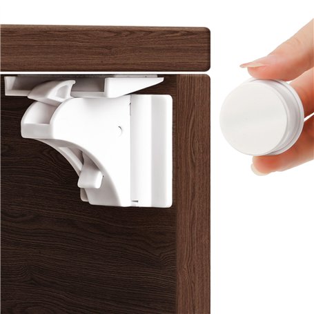 Magnetique Securite Placard Enfant(12 serrures + 3 Clés)