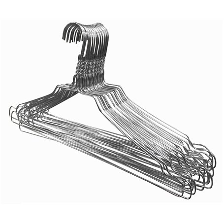 Kiroplast Lot de 100 cintres en métal galvanisé pour vêtements