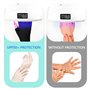 Gants UV pour Ongles,Gants de Protection UV pour Manucure,Gant Anti UV Manucure Sans Doigts pour Protégez les Mains des Lampe UV