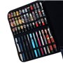 Lanxivi Étui imitation cuir pour stylo à bille, stylo-plume Peut contenir 48 stylos Grand format noir