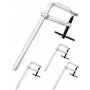 QWORK® Lot de 4 serre joint, 300 mm heavy duty F clamp, 300 mm x 120 mm profondeur de gorge