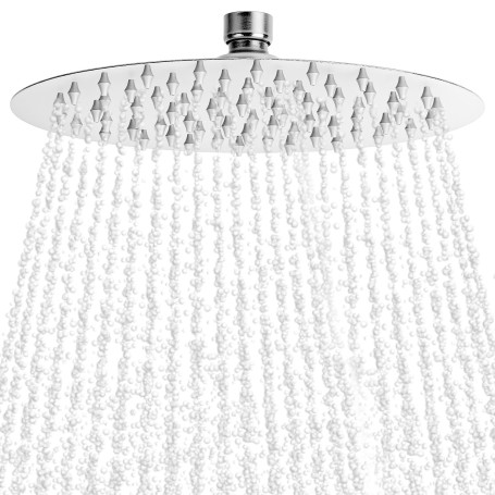 QWORK® Tete de douche Ø 20 cm