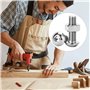 QWORK® 80 pièces jeu de boulons et écrous M8, en acier inoxydable 304, vis à tête creuse hexagonale et boulon